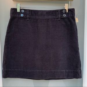 Loft Corduroy A-line Skirt (Slate Grey) Size 2